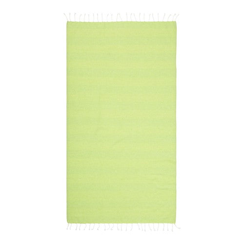 G24410 Telo mare/pareo  in cotone riciclato  da 180 gr/m2 con frange, misura 90x170 cm