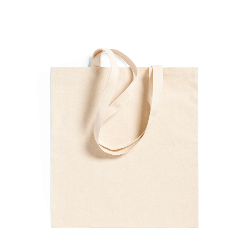 G0712 Shopper in cotone naturale 220 g/m2, manici lunghi.
