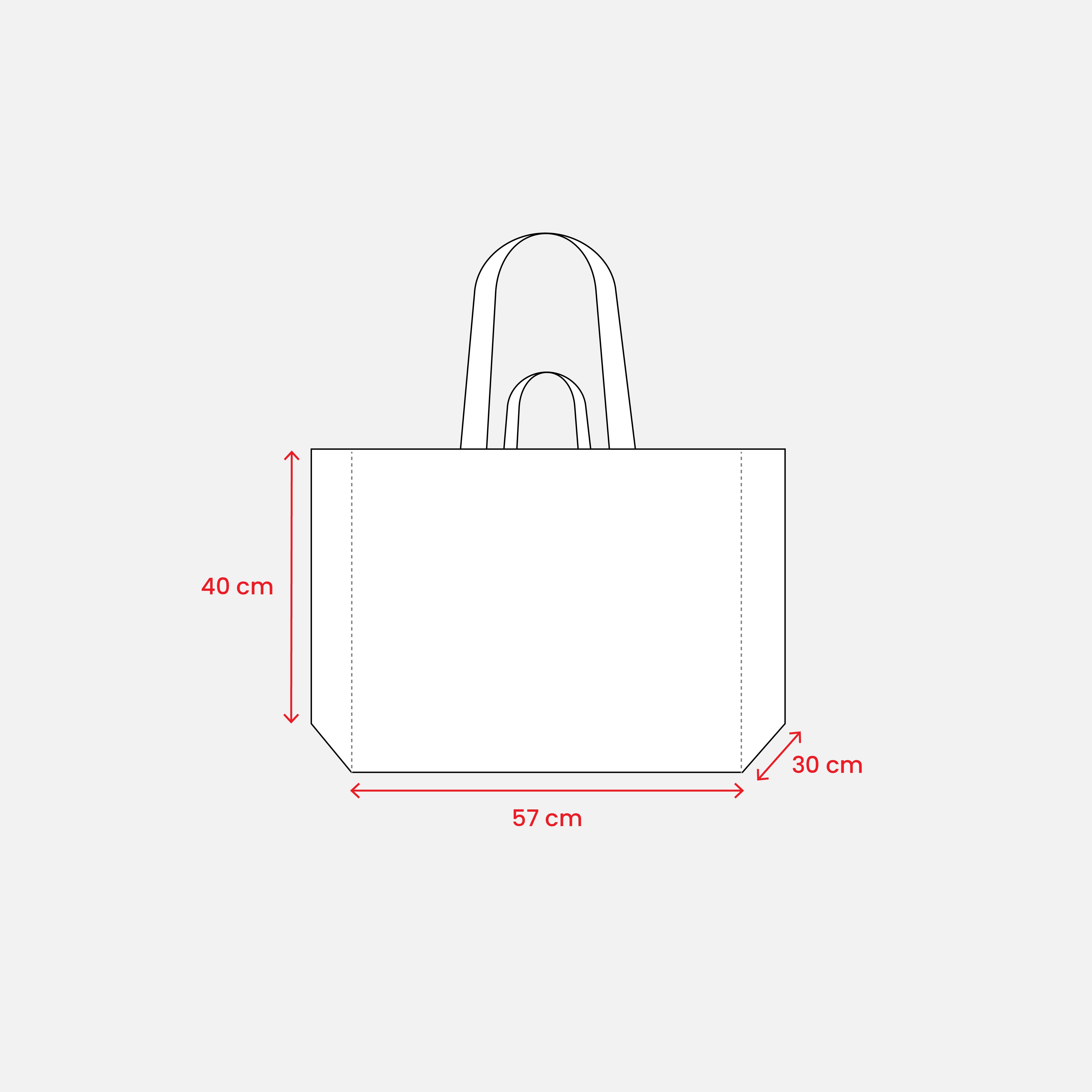 G24109 Shopper Maxi in polipropilene riciclato con manici doppi