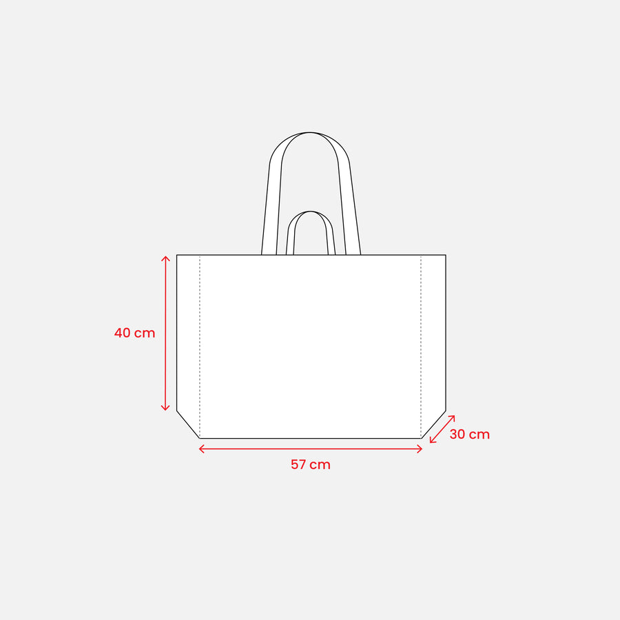 G24109 Shopper Maxi in polipropilene riciclato con manici doppi