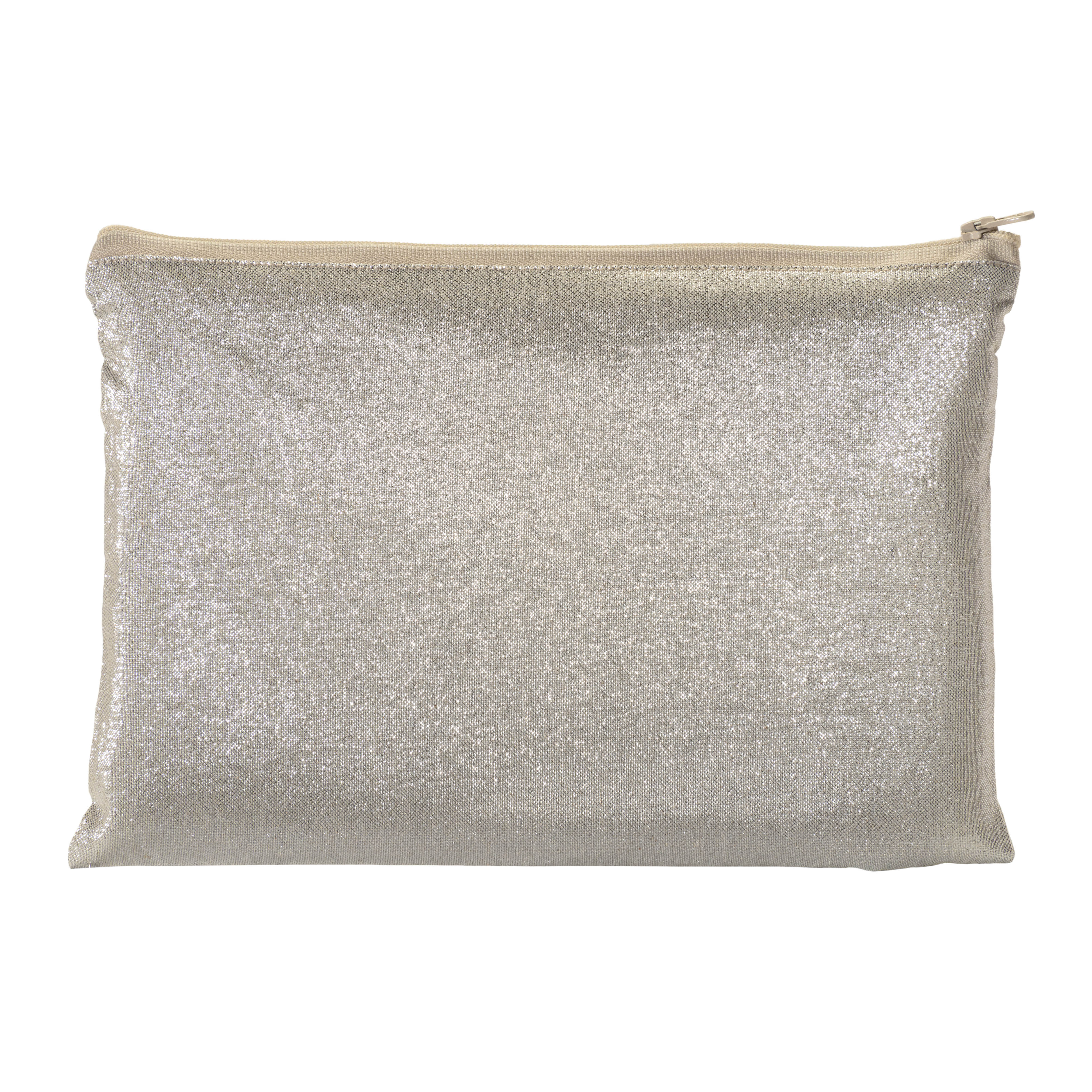 G24129 Beauty case con zip in policotone brillante 90 g/m2