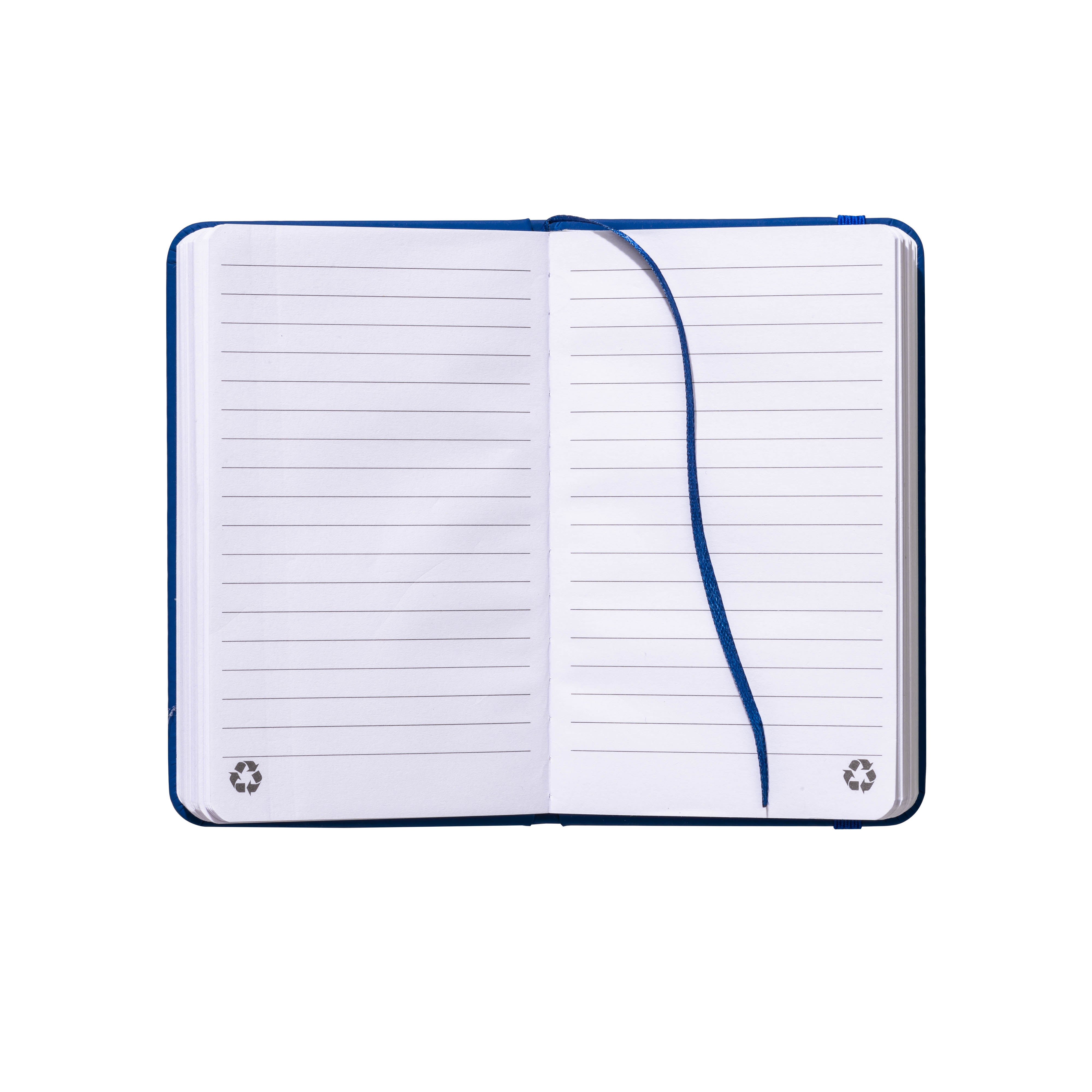 G24416 Quaderno con copertina in PU riciclato con fogli a righe (80 pag.)