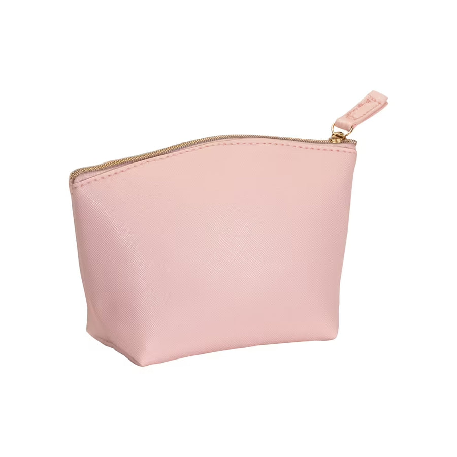 G24160 Beauty case multiuso in PU grana fine saffiano. Chiusura con zip e fodera interna