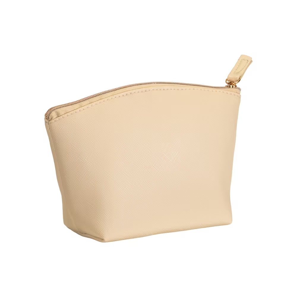 G24160 Beauty case multiuso in PU grana fine saffiano. Chiusura con zip e fodera interna