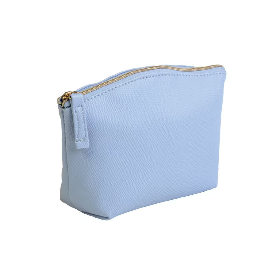 G24160 Beauty case multiuso in PU grana fine saffiano. Chiusura con zip e fodera interna
