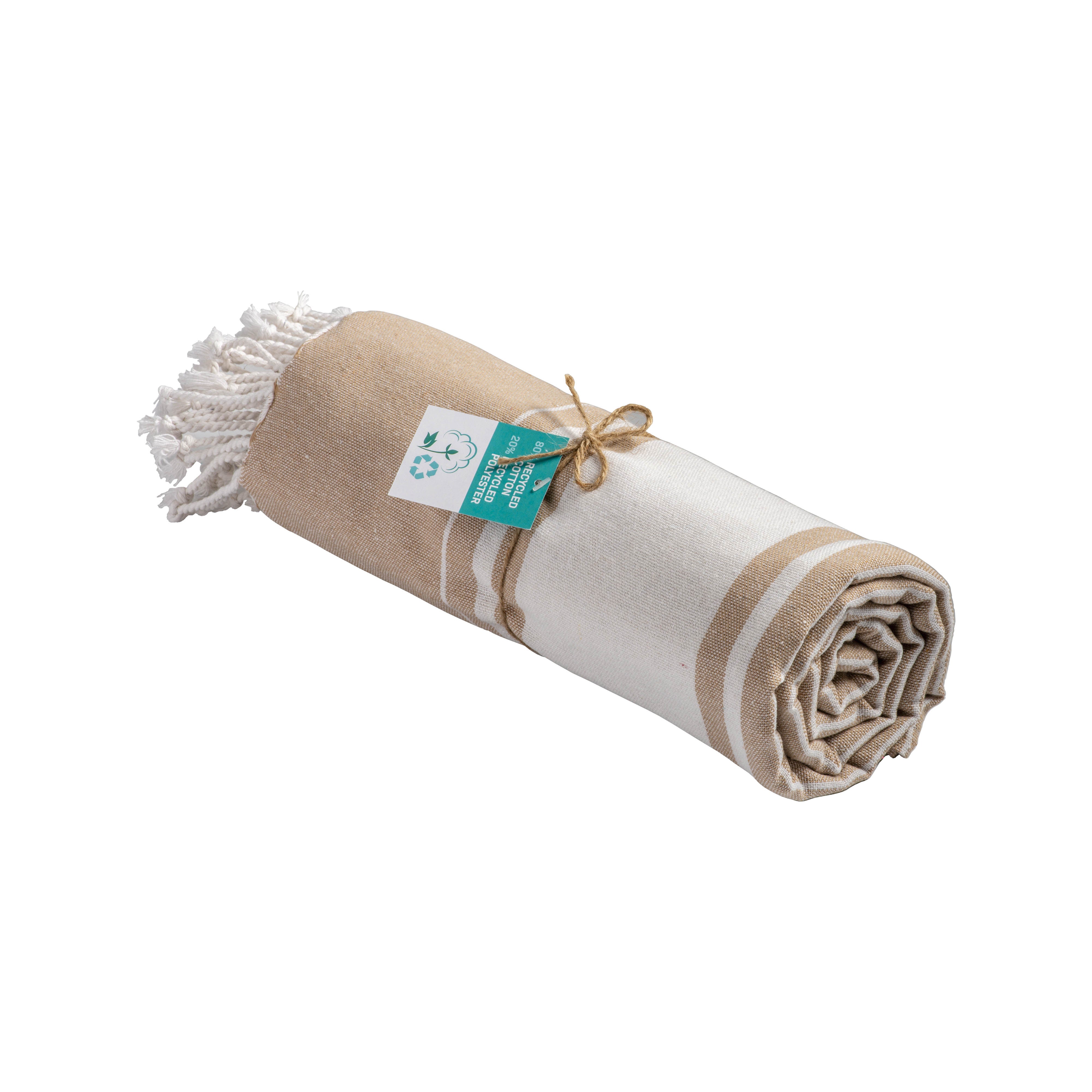 G25430 Telo mare in cotone riciclato da 150 g/m2 certificato GRS