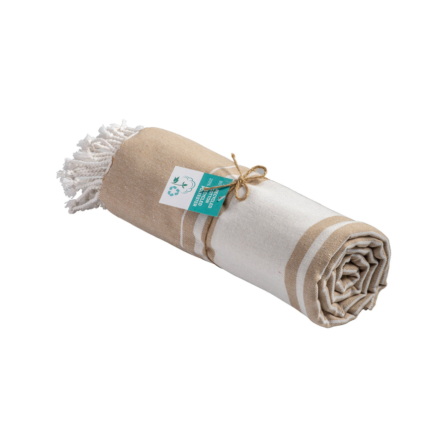 G25430 Telo mare in cotone riciclato da 150 g/m2 certificato GRS