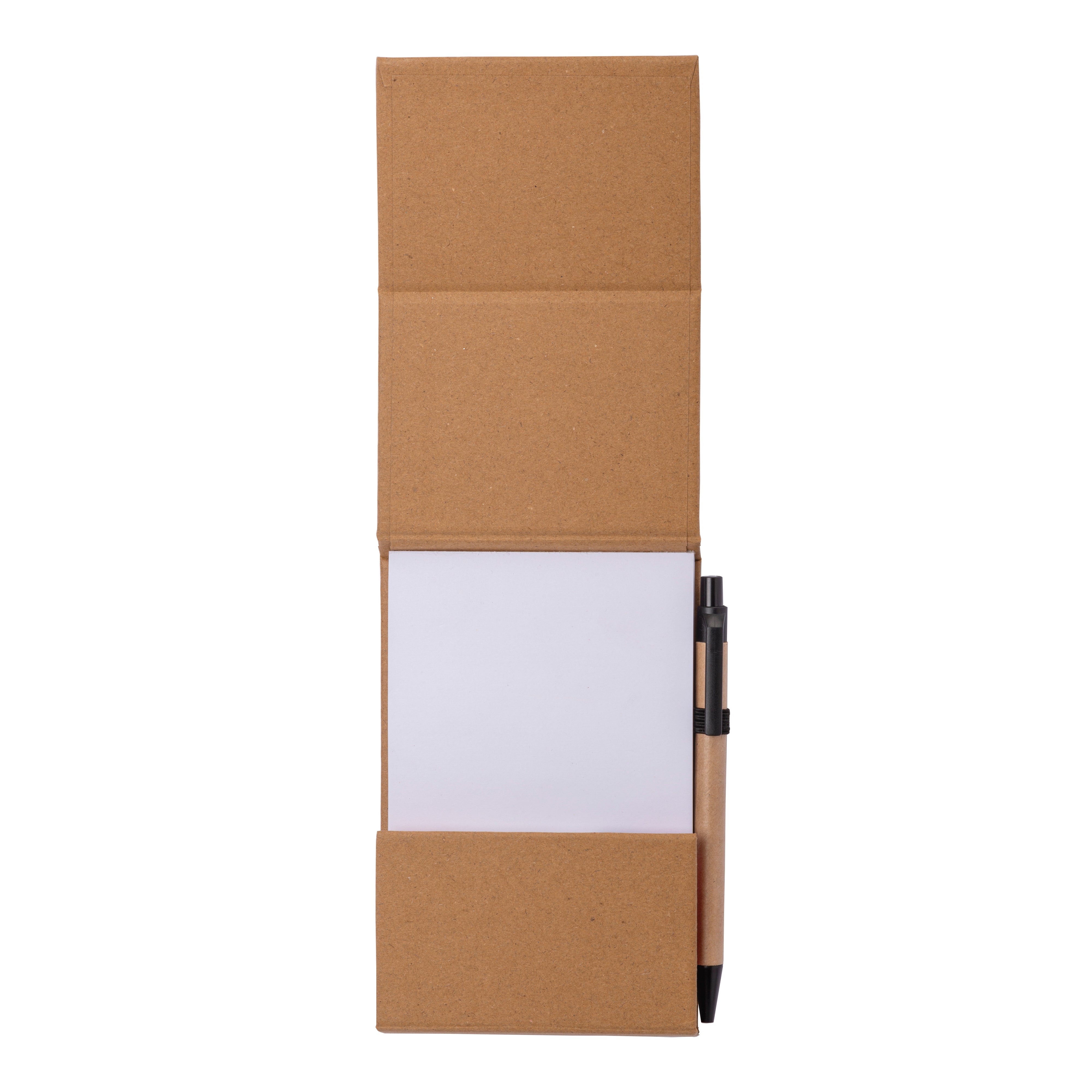 G24405 Blocco note con copertina in bamboo, penna a sfera e supporto per telefono