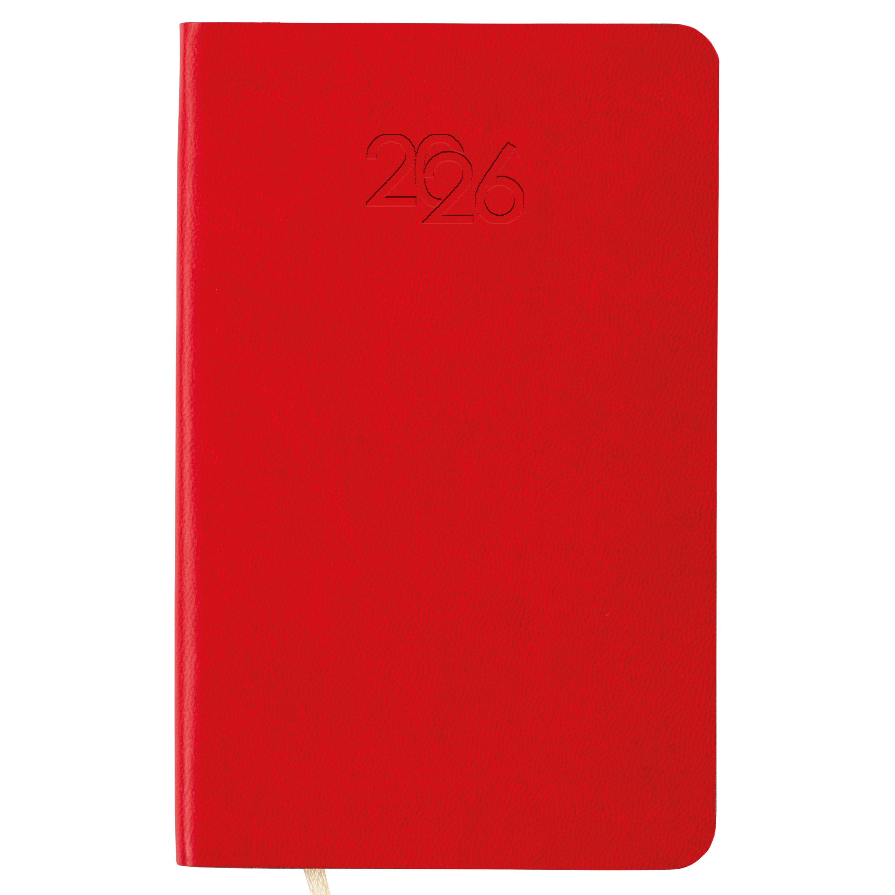 G26745 Agenda tascabile settimanale 2026 con copertina flessibile in PU termovirante