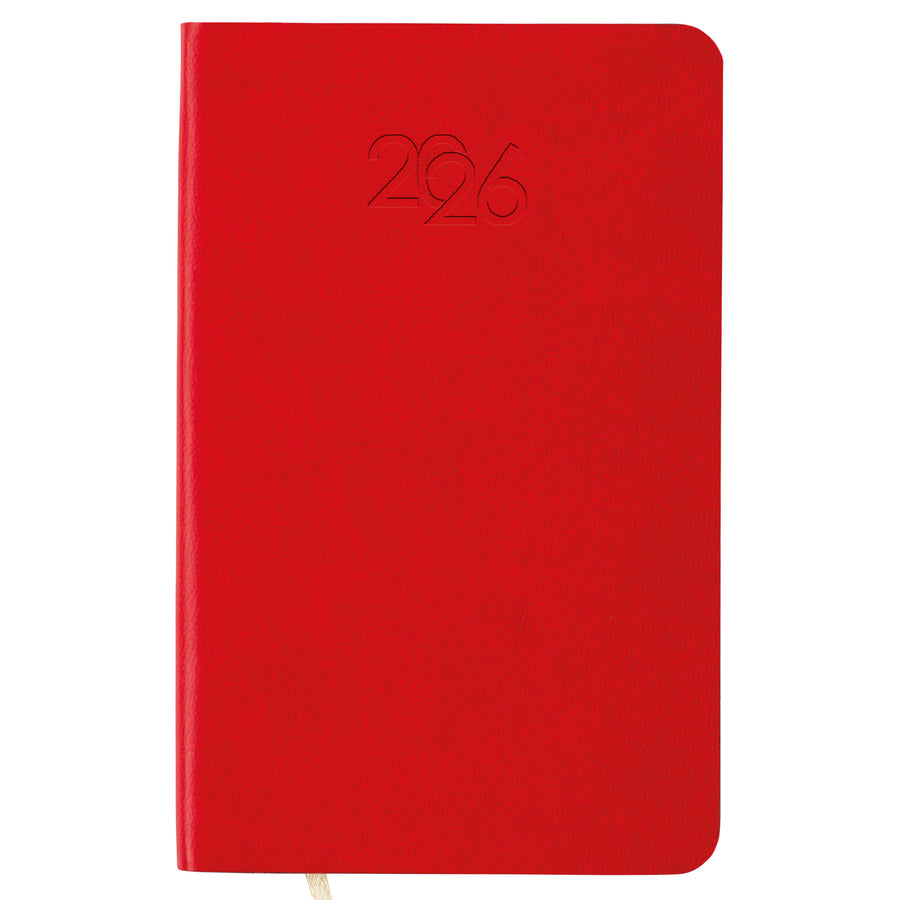 G26745 Agenda tascabile settimanale 2026 con copertina flessibile in PU termovirante