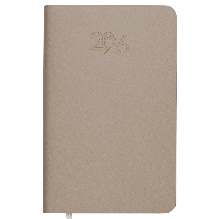 G26745 Agenda tascabile settimanale 2026 con copertina flessibile in PU termovirante