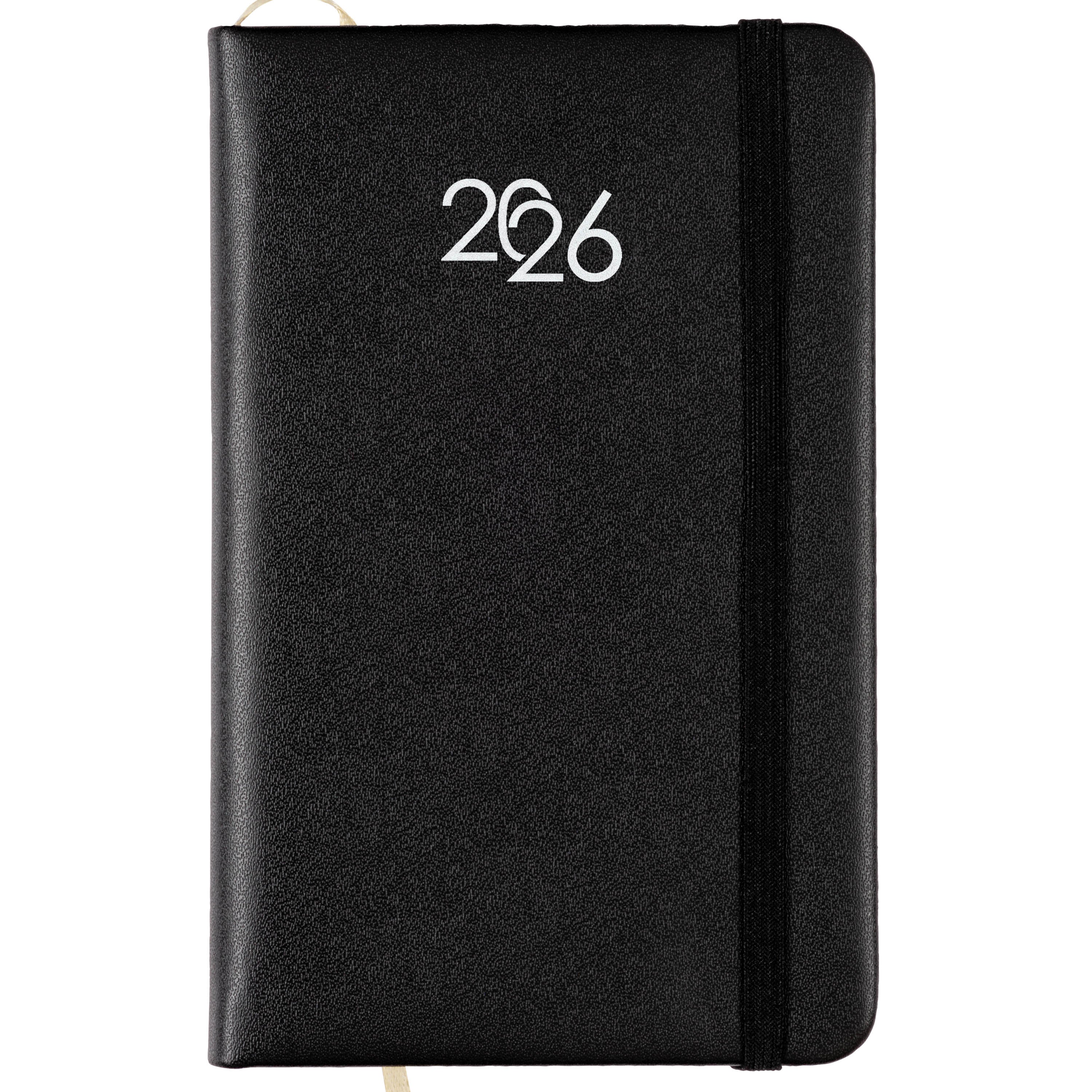 G26748 Agenda tascabile settimanale 2026 con copertina rigida in PU