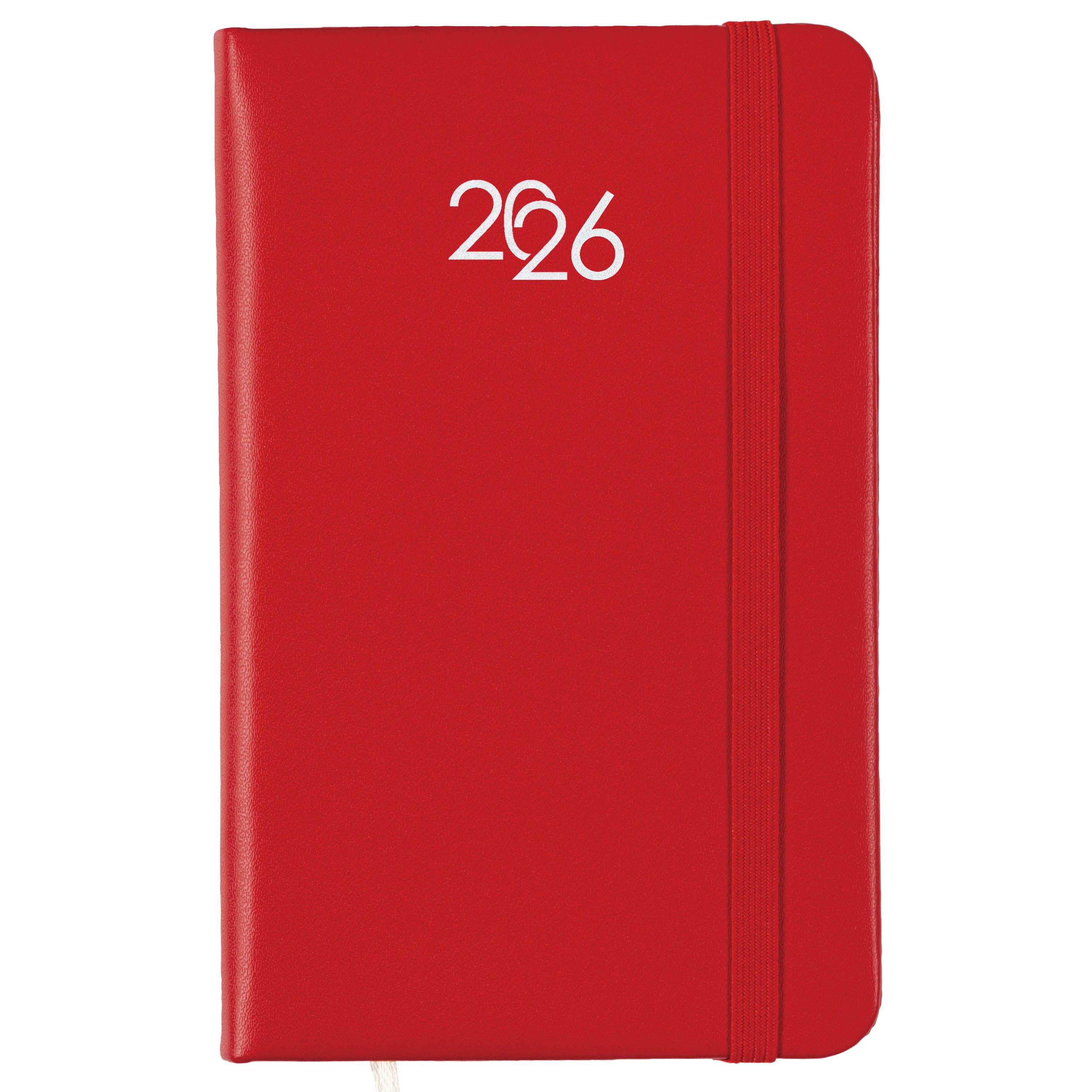 G26748 Agenda tascabile settimanale 2026 con copertina rigida in PU