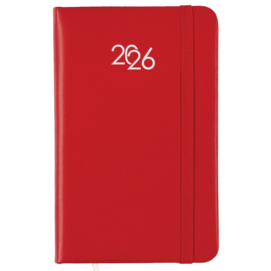 G26748 Agenda tascabile settimanale 2026 con copertina rigida in PU