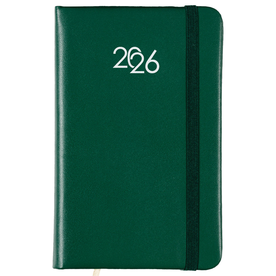 G26748 Agenda tascabile settimanale 2026 con copertina rigida in PU