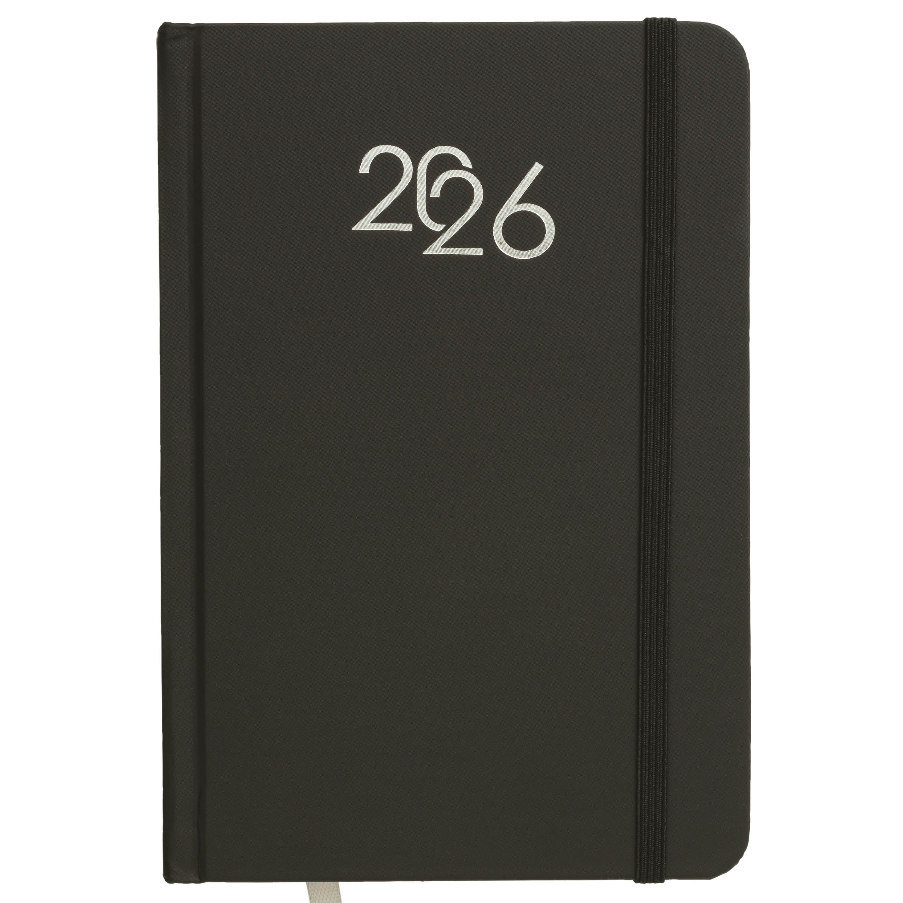 G26735 Agenda giornaliera 2026, copertina rigida in cartoncino laminato