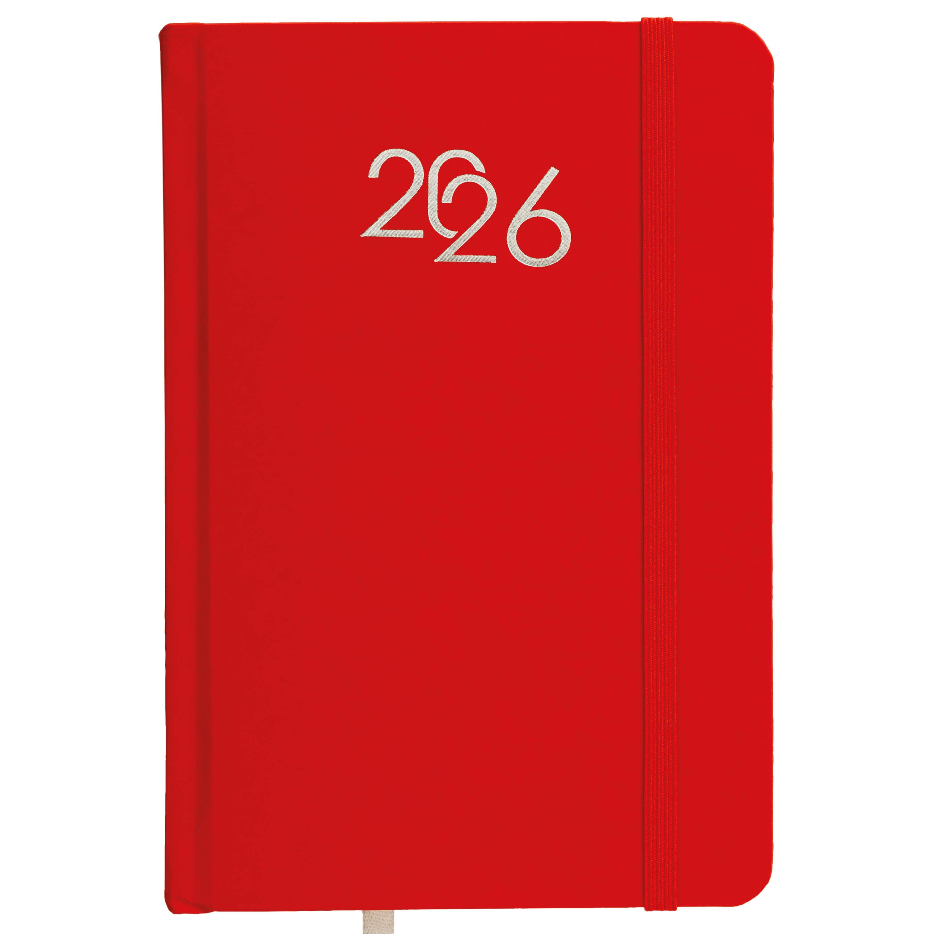 G26735 Agenda giornaliera 2026, copertina rigida in cartoncino laminato
