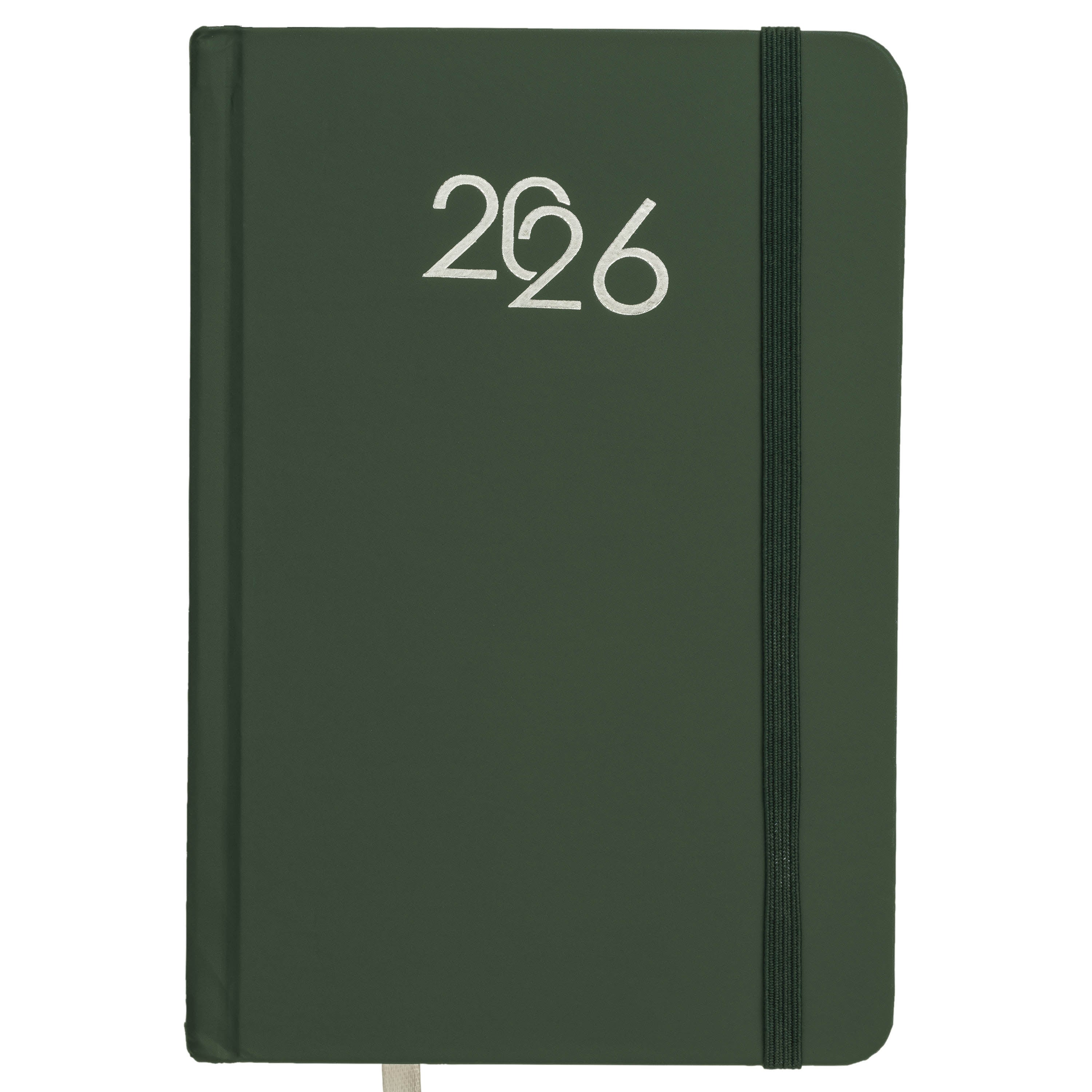 G26735 Agenda giornaliera 2026, copertina rigida in cartoncino laminato