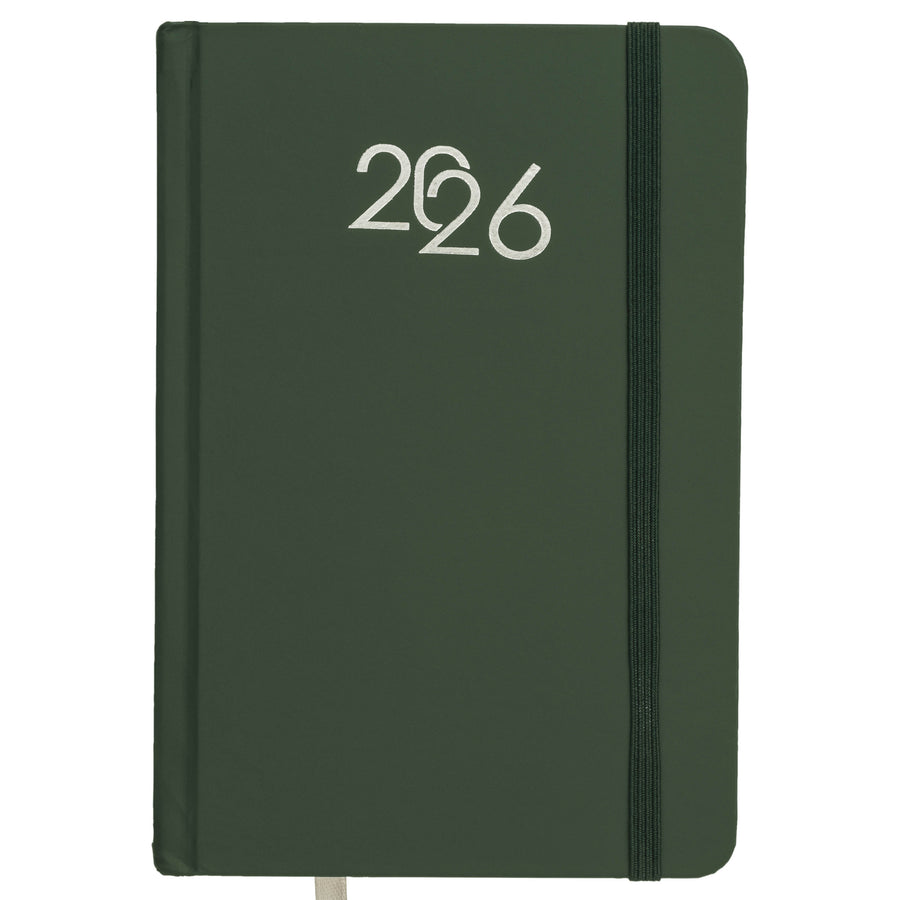 G26735 Agenda giornaliera 2026, copertina rigida in cartoncino laminato
