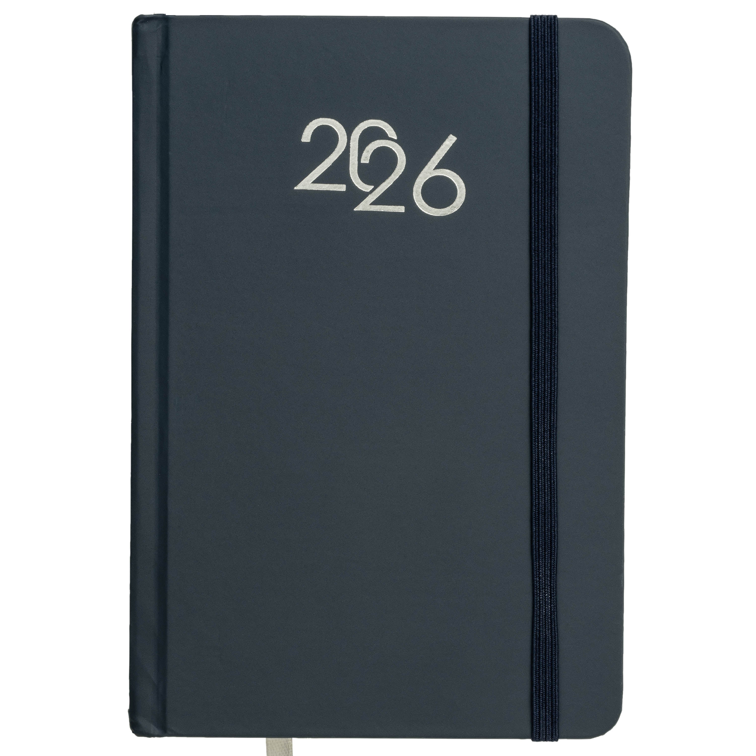G26735 Agenda giornaliera 2026, copertina rigida in cartoncino laminato
