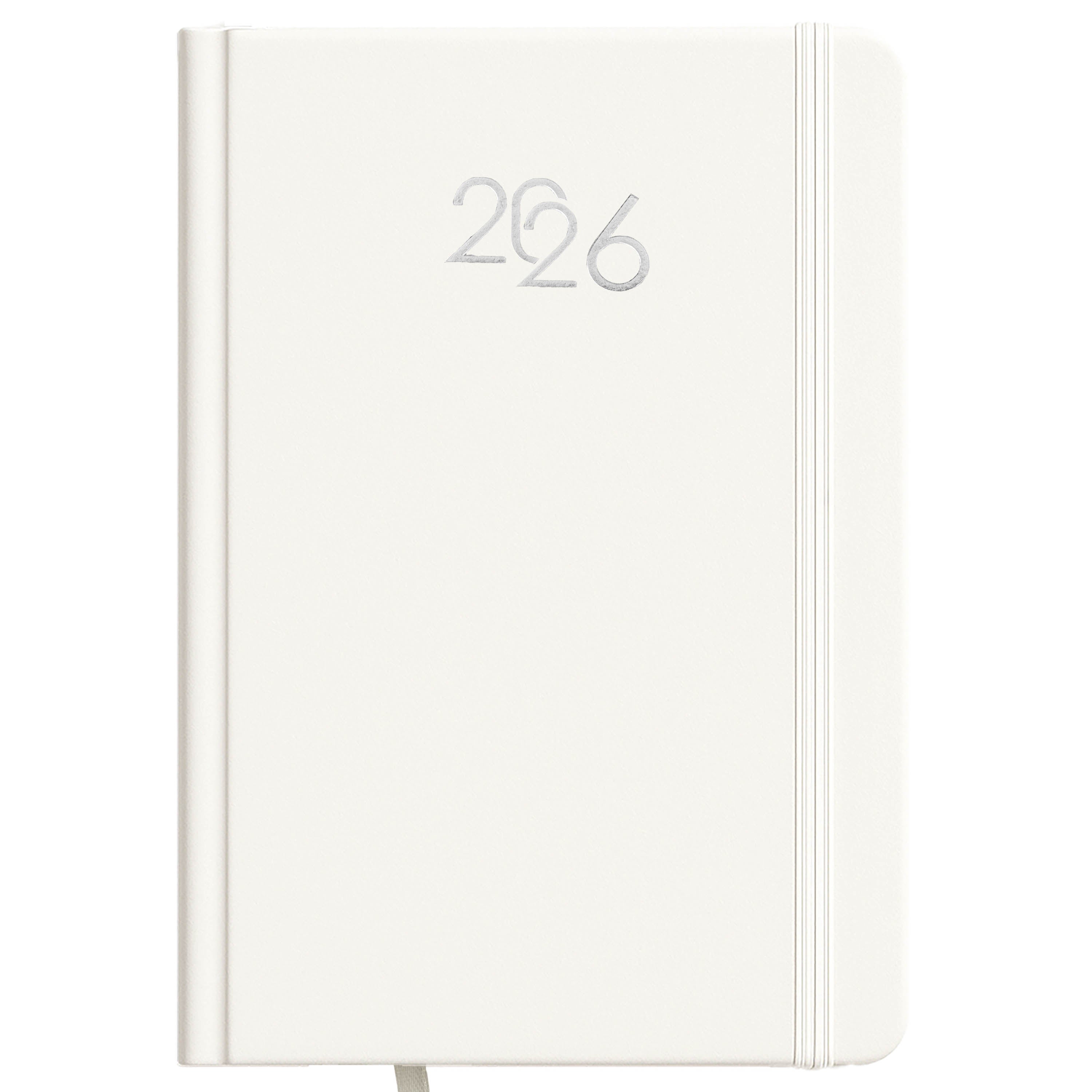 G26733 Agenda giornaliera 2026, copertina rigida in cartoncino laminato