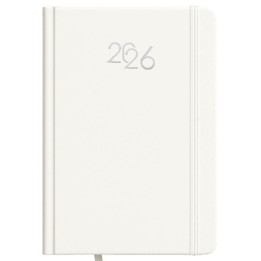 G26733 Agenda giornaliera 2026, copertina rigida in cartoncino laminato