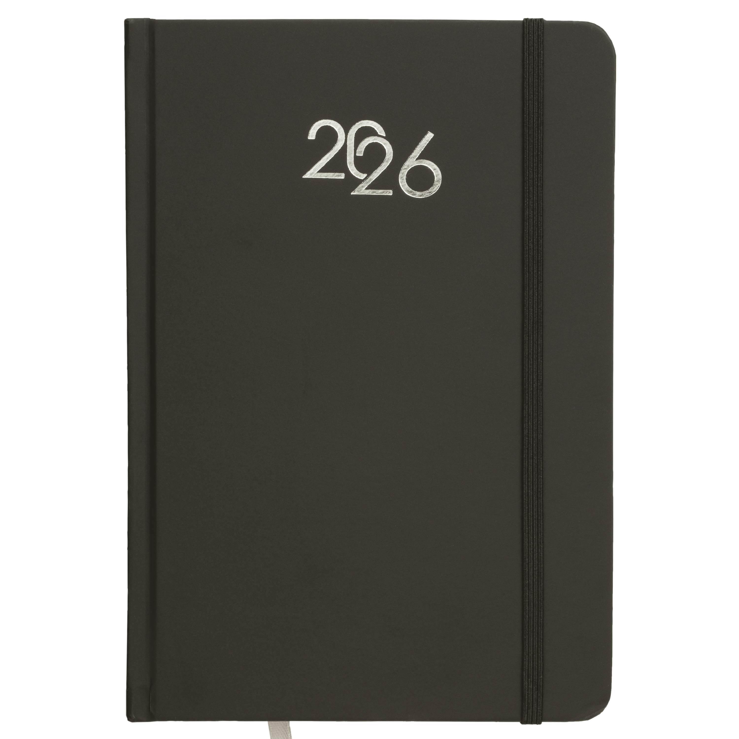 G26733 Agenda giornaliera 2026, copertina rigida in cartoncino laminato