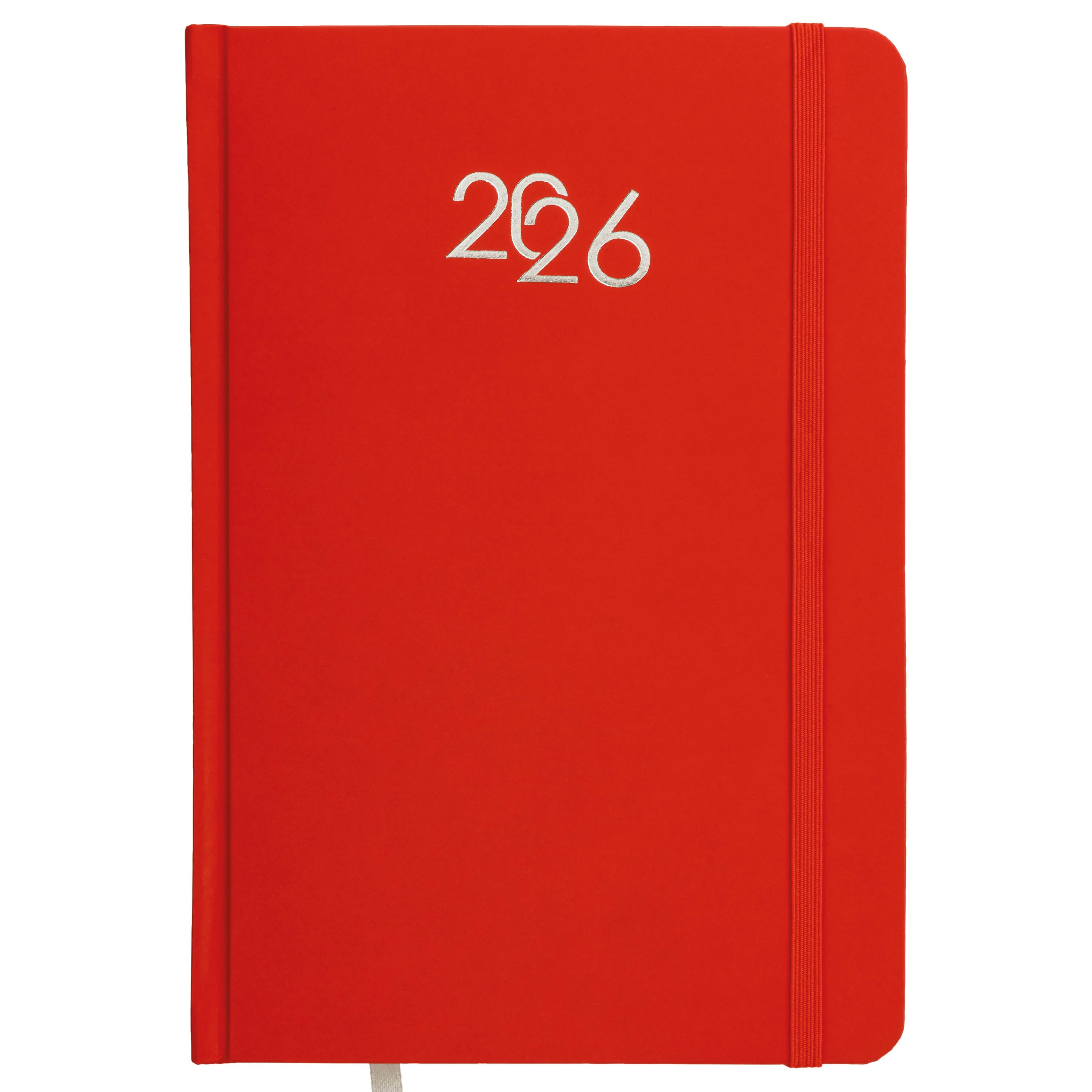 G26733 Agenda giornaliera 2026, copertina rigida in cartoncino laminato