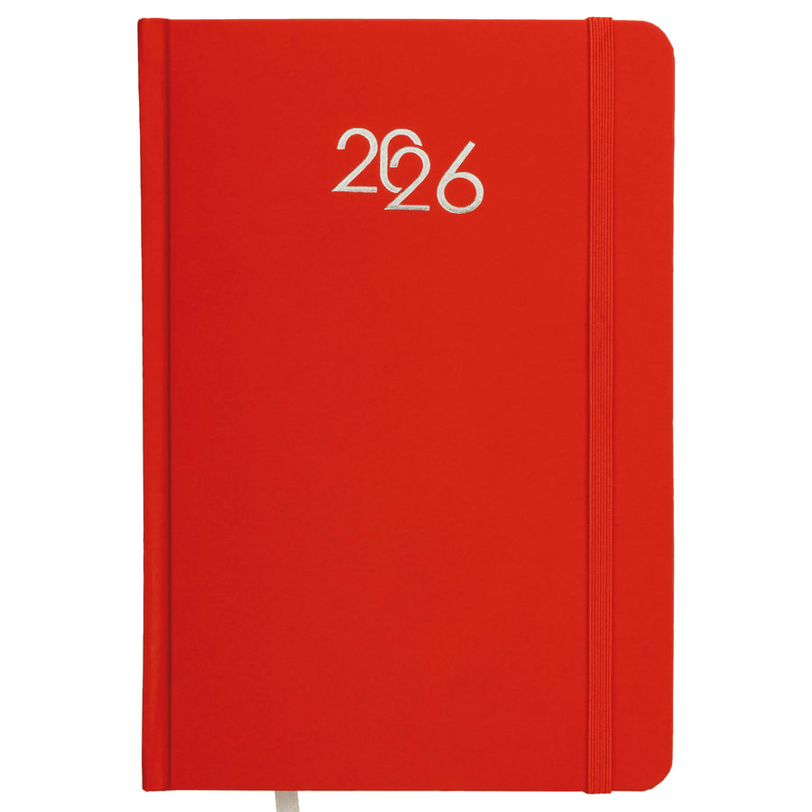 G26733 Agenda giornaliera 2026, copertina rigida in cartoncino laminato