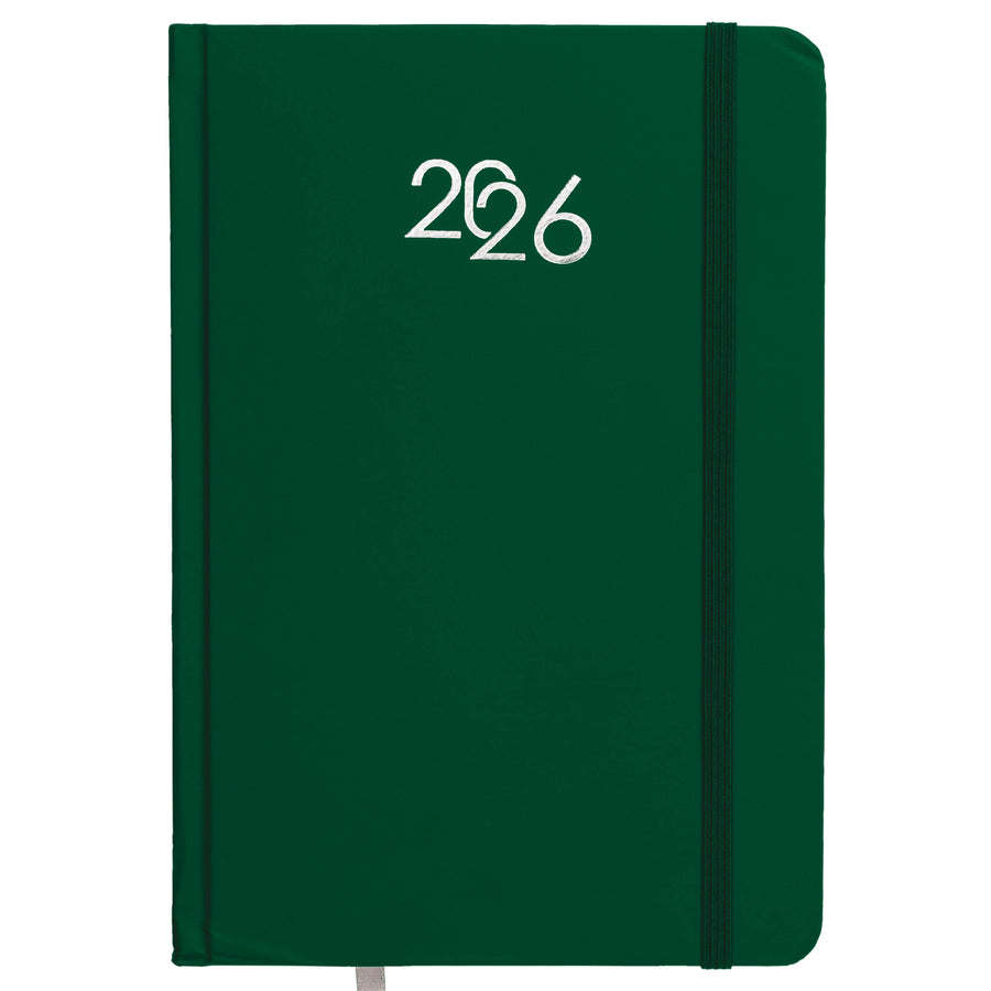 G26733 Agenda giornaliera 2026, copertina rigida in cartoncino laminato