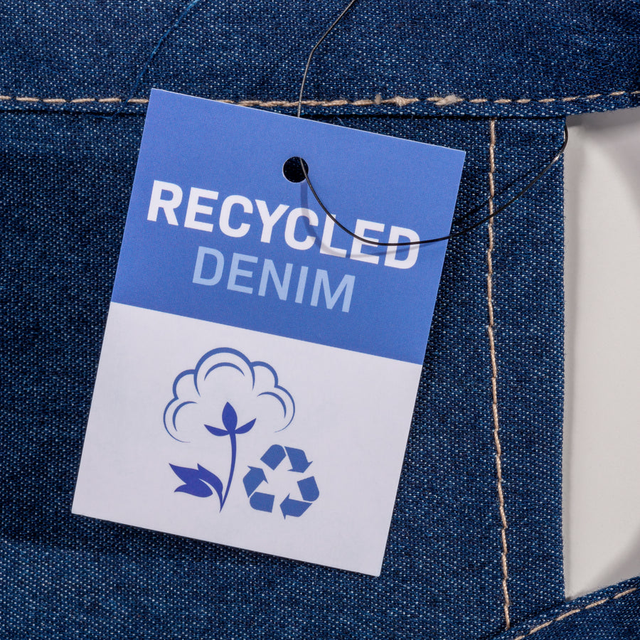 G24404 Grembiule in cotone denim riciclato.
