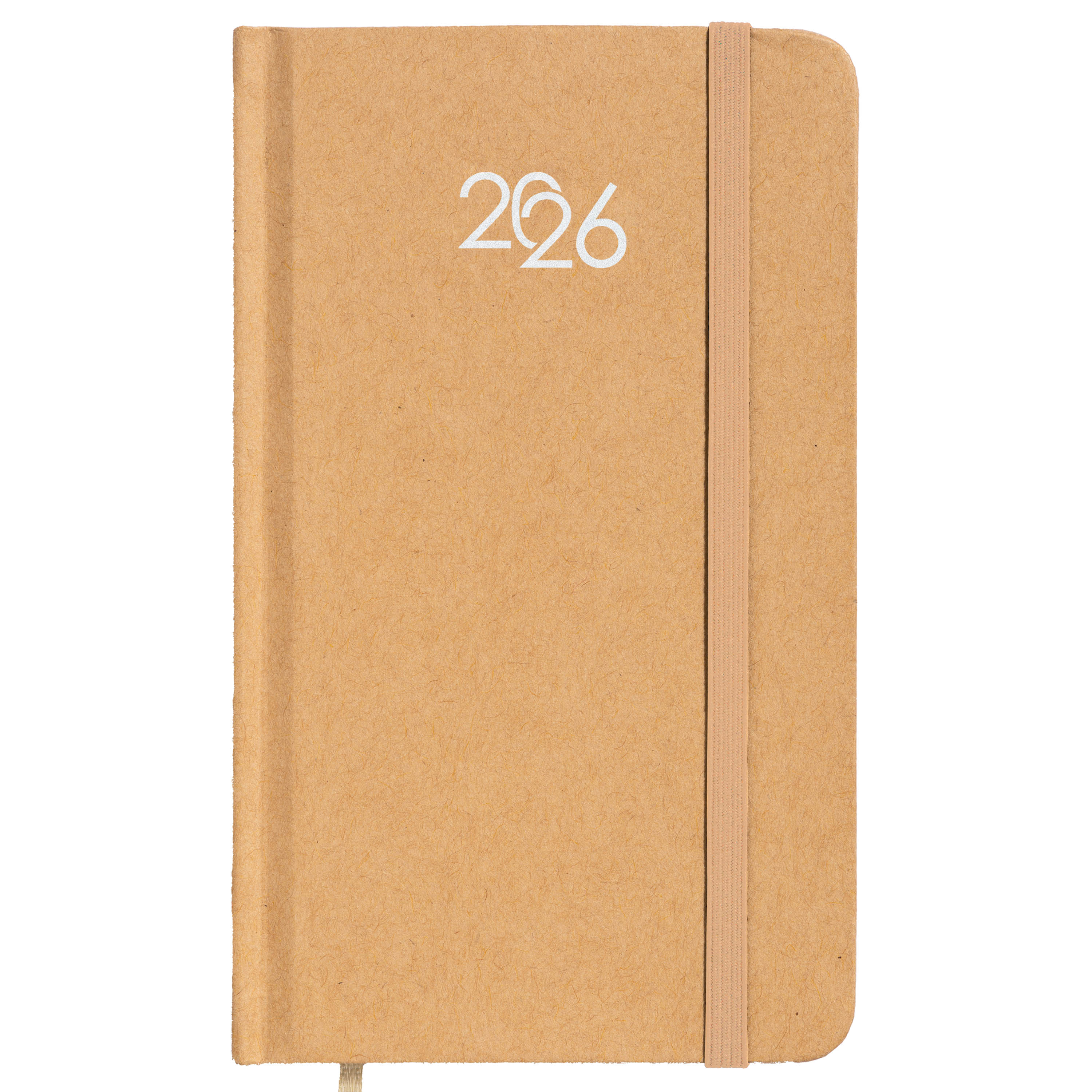 G26743 Agenda tascabile settimanale 2026 con copertina rigida in cartoncino