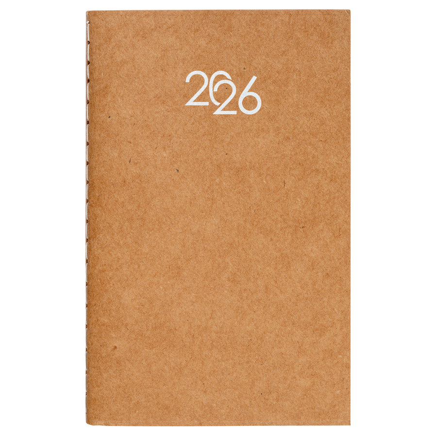 G26741 Agenda tascabile settimanale 2026 con copertina flessibile in cartoncino