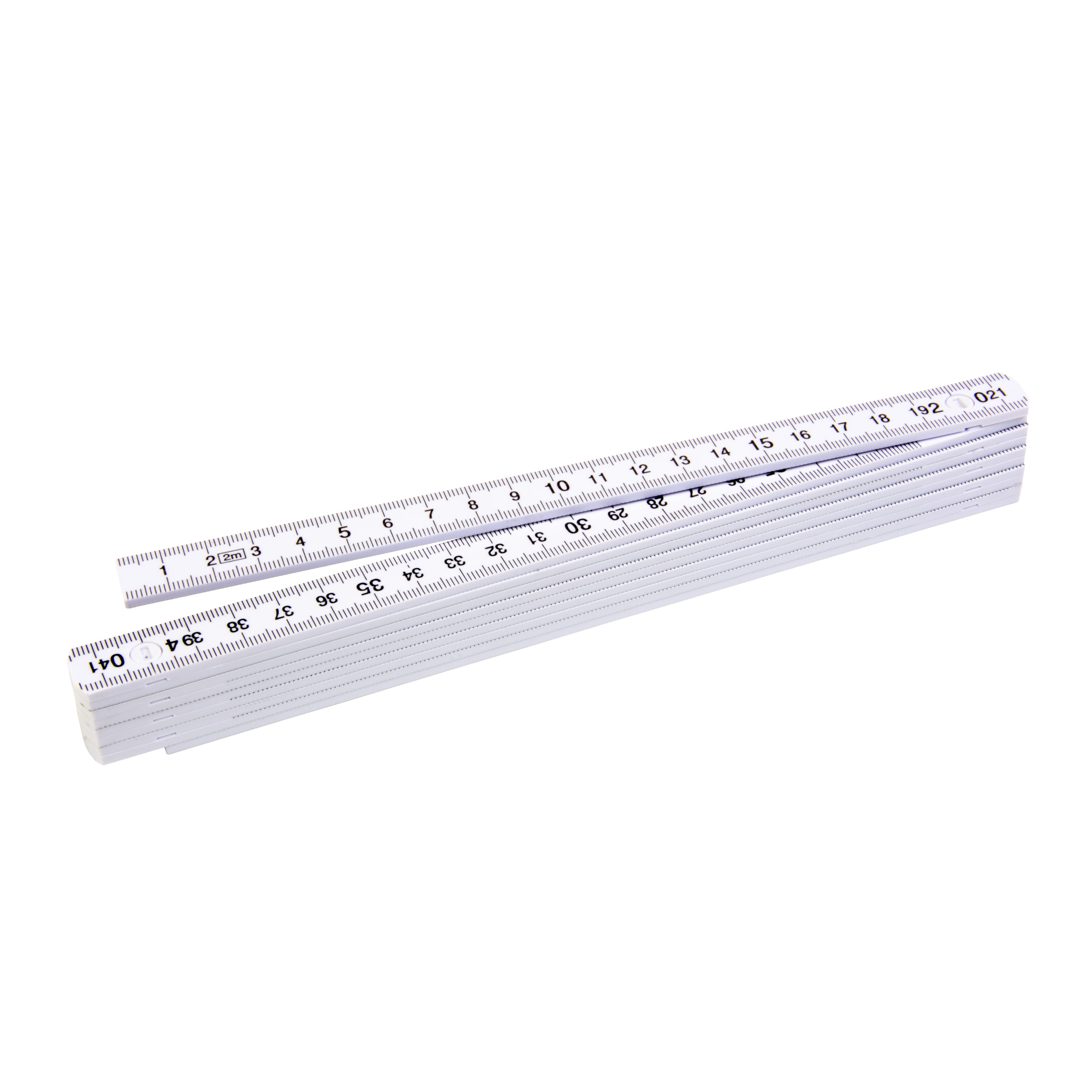G21410 Metro pieghevole snodabile in plastica, lunghezza 2 mt con 10 maglie in PS