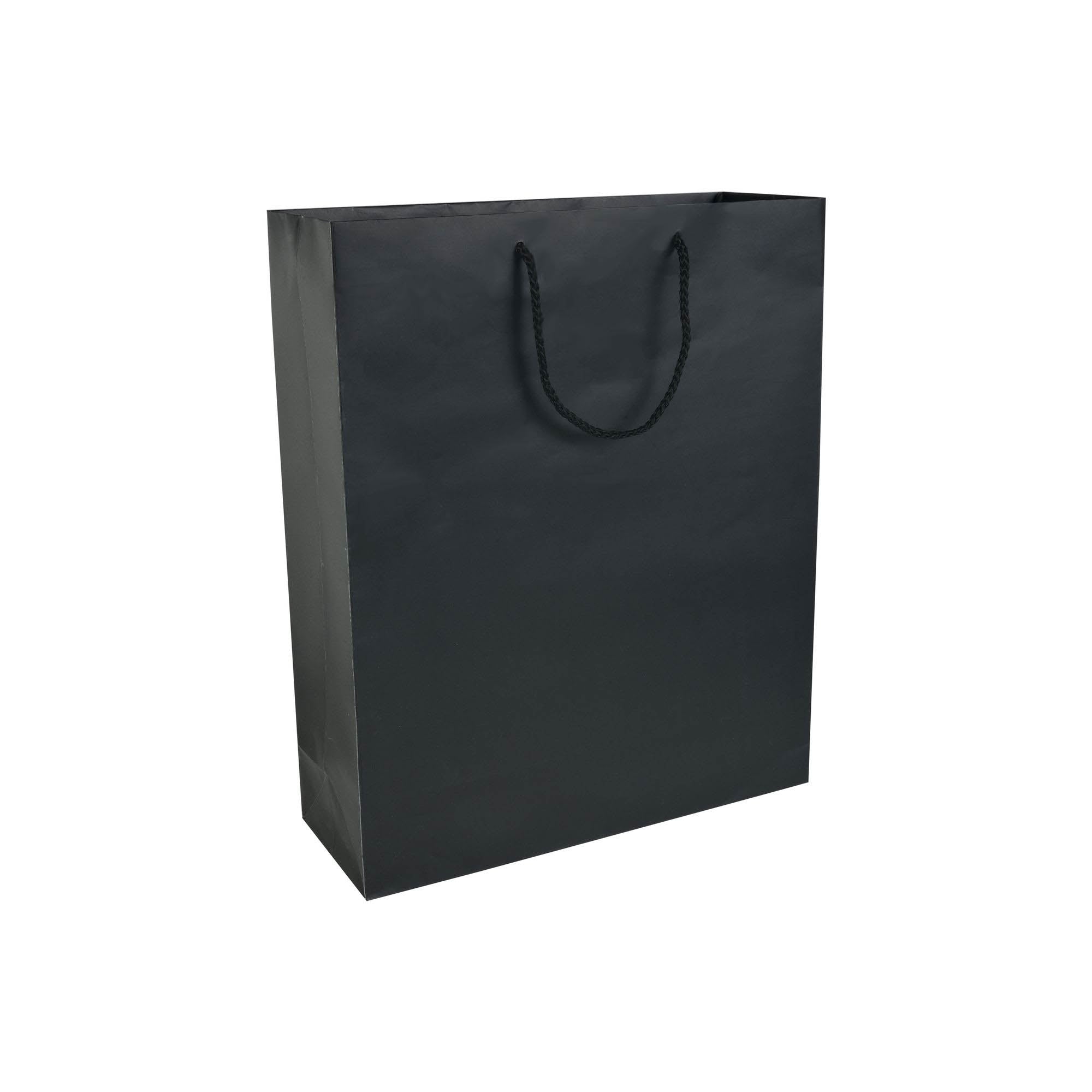 G17147 Shopper Negozio con soffietto in carta laminata opaca 157 g/m2