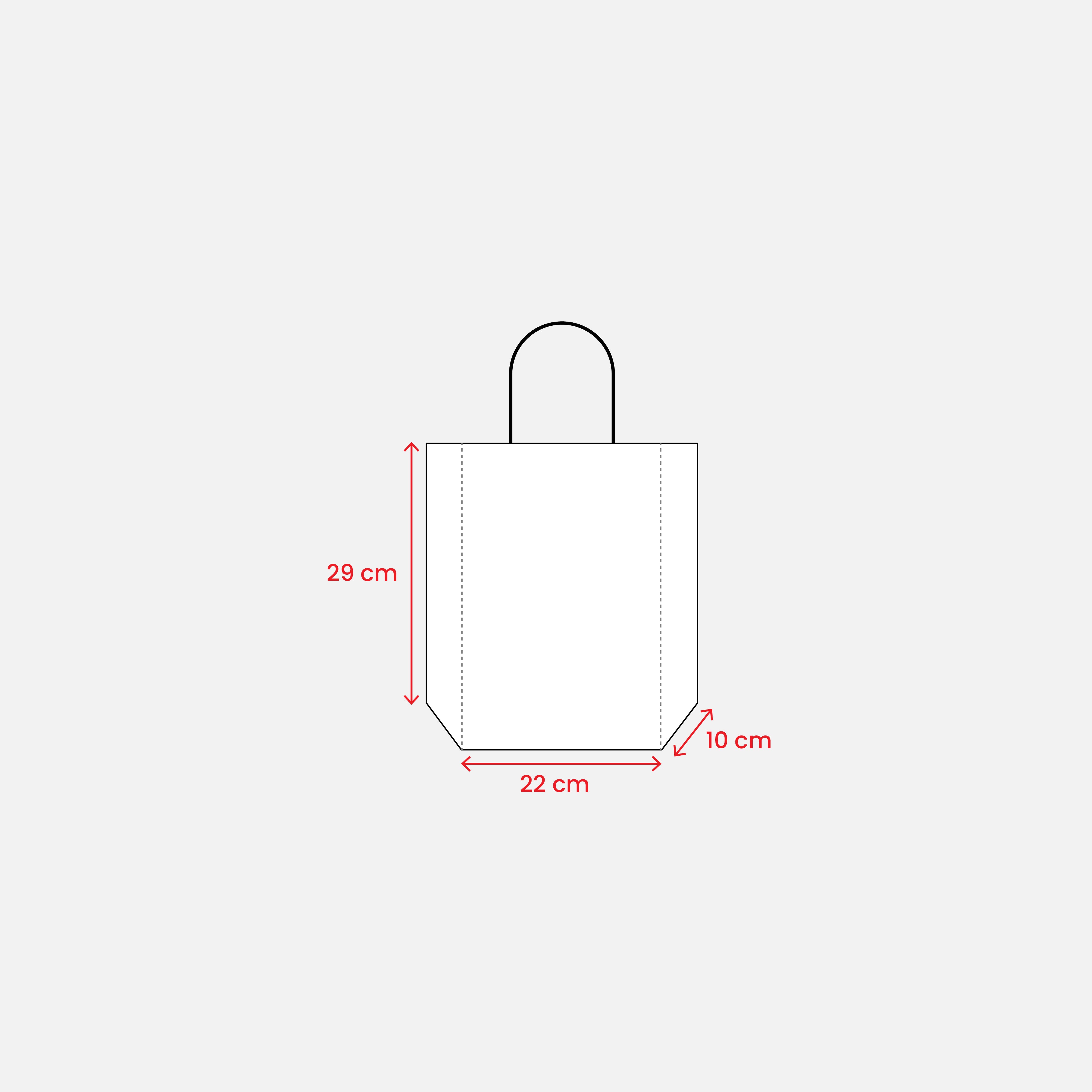 G17147 Shopper Negozio con soffietto in carta laminata opaca 157 g/m2
