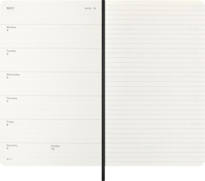 G107938 Moleskine con copertina morbida L 13x21 cm