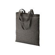 G17105 Shopper in cotone riciclato 150 g/m2 effetto melange, manici lunghi
