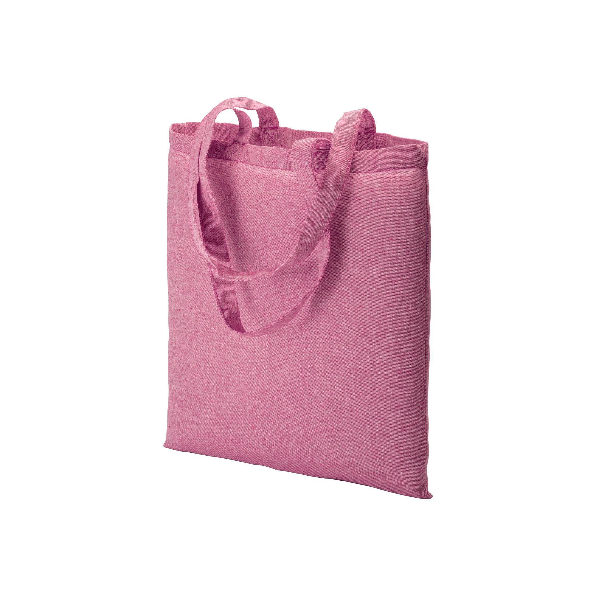 G17105 Shopper in cotone riciclato 150 g/m2 effetto melange, manici lunghi