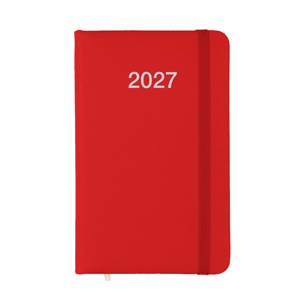 G26748 Agenda tascabile settimanale 2027 con copertina rigida in PU
