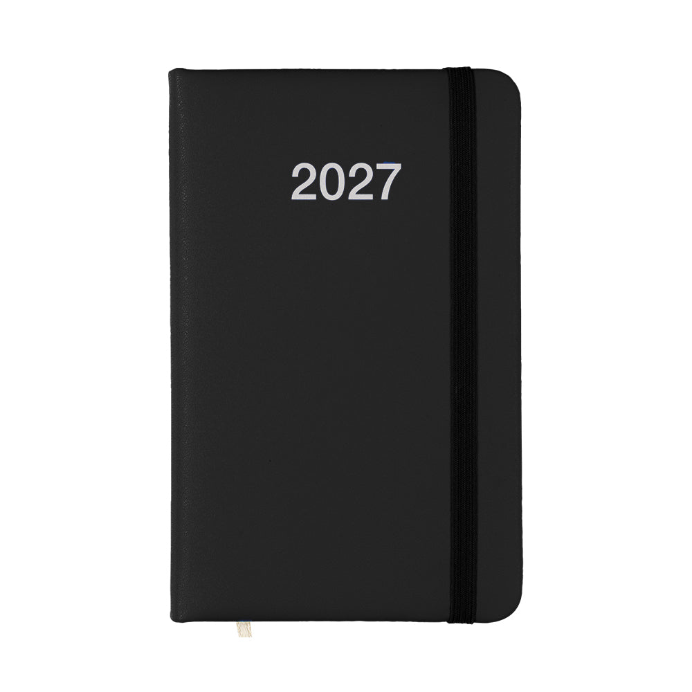 G26748 Agenda tascabile settimanale 2027 con copertina rigida in PU