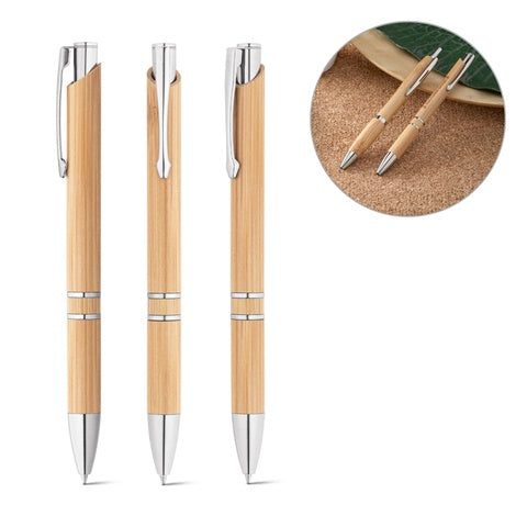 G81011 BETA BAMBOO. Penna a sfera in bamboo