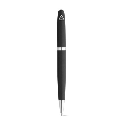 G91778 RE-LANDO-SET. Set penna roller e penna a sfera con corpo in alluminio 100% riciclato