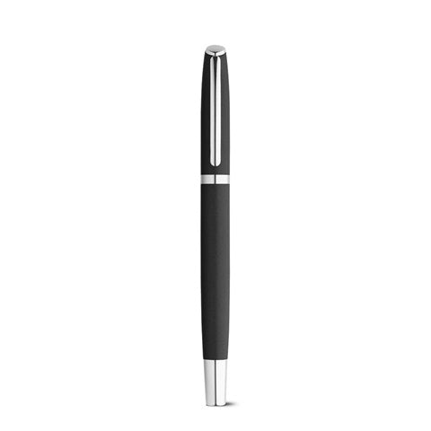 G91778 RE-LANDO-SET. Set penna roller e penna a sfera con corpo in alluminio 100% riciclato