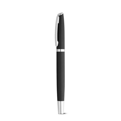 G91778 RE-LANDO-SET. Set penna roller e penna a sfera con corpo in alluminio 100% riciclato