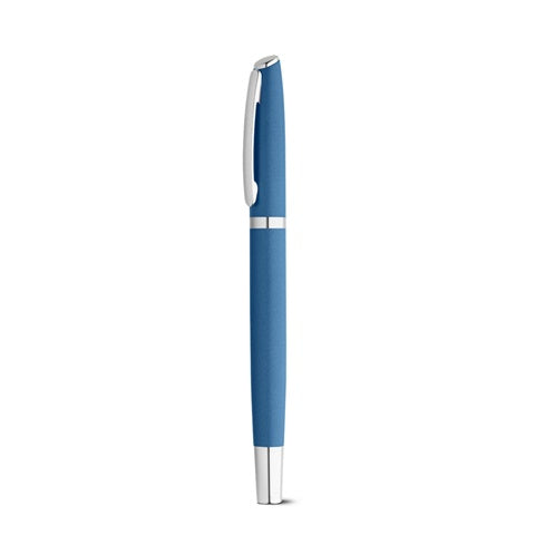 G91778 RE-LANDO-SET. Set penna roller e penna a sfera con corpo in alluminio 100% riciclato