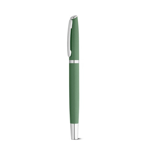 G91778 RE-LANDO-SET. Set penna roller e penna a sfera con corpo in alluminio 100% riciclato