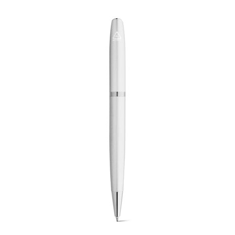 G91778 RE-LANDO-SET. Set penna roller e penna a sfera con corpo in alluminio 100% riciclato