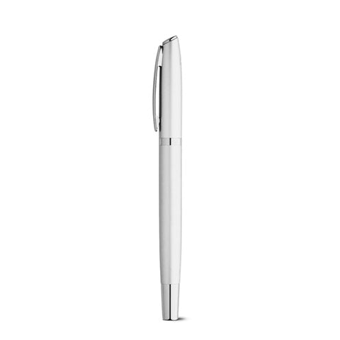 G91778 RE-LANDO-SET. Set penna roller e penna a sfera con corpo in alluminio 100% riciclato