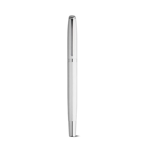 G91778 RE-LANDO-SET. Set penna roller e penna a sfera con corpo in alluminio 100% riciclato
